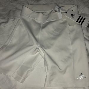 Adidas compression short, size small, color white